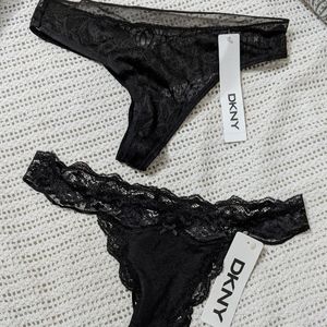 2/13$ BNWT DKNY thongs undies panties